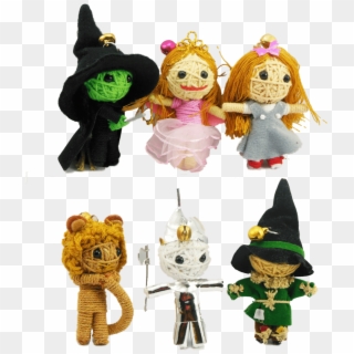 Wizard Of Oz Set Of Six - Voodoo Dolls Characters, HD Png Download