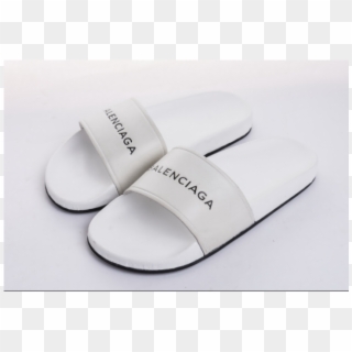 Balenciaga Piscine White 506333w07016565 - Slipper, HD Png Download