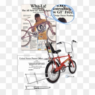 Patent Pending Chopper Bike And Mongoose Bmx Bike - 80s Bmx Freestyle Brands Funky, HD Png Download