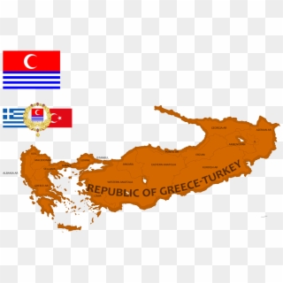 Republic Of Greece Turkey Mapping By Dimlordoffox Da7y0wo - Republic Of Greece Turkey, HD Png Download