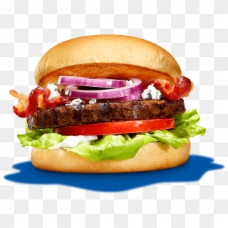 Blue & Bacon Burger - Patty, HD Png Download