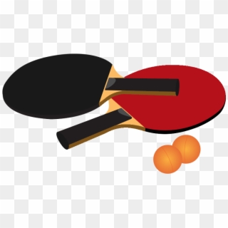 Table Tennis Racket And Ball Png Photo - Table Tennis Clip Art, Transparent Png