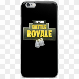 Fortnite Battle Royale Black Iphone Case - Smartphone, HD Png Download