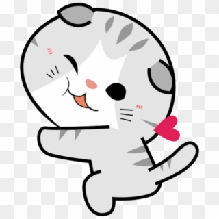 Pet Animal Cat Gato Chibi Kawaii Cute Sonrojo Blush - Sticker Softbots Png, Transparent Png