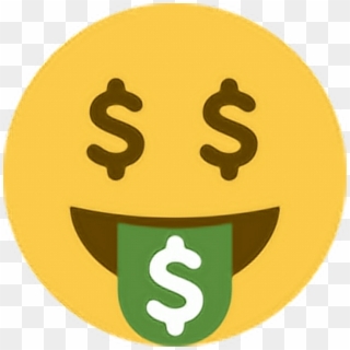 Moneyface Sticker - Emoji Cifrão, HD Png Download