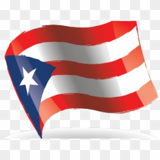 Puerto Rico Wave Flag Transperent, HD Png Download