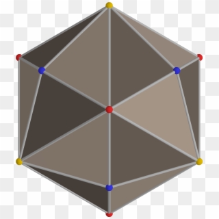 Polyhedron Great Rhombi 4-4 Dual From Red - Triangle, HD Png Download
