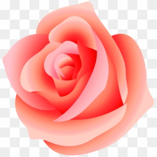 Large Rose Png Picture - Peach Rose Clip Art, Transparent Png