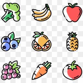 Fruits And Vegetables - Human Icon Color Png, Transparent Png