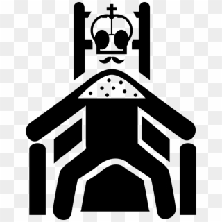 Png File Svg - King On Throne Icon, Transparent Png