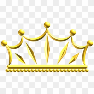 Crown Gold Crown Gold Computer Icons Tiara - Golden Crown Clip Art, HD Png Download