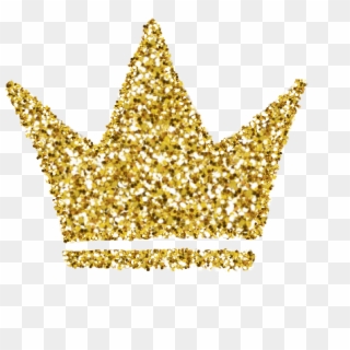 Sparkles Goldcrown Picsart Kpop Bts - Glitter Gold Crown Png, Transparent Png