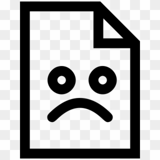 File Situation Emoji Emotion Bad Sad Comments - Sad File Icon, HD Png Download