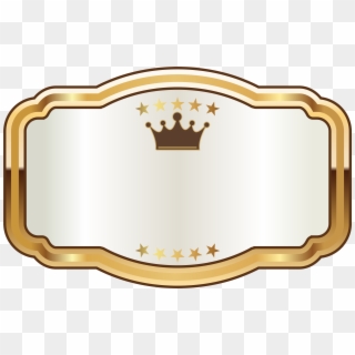 Gold And White Labels, HD Png Download