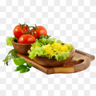 Vegetables On Service Board - Vegetable, HD Png Download