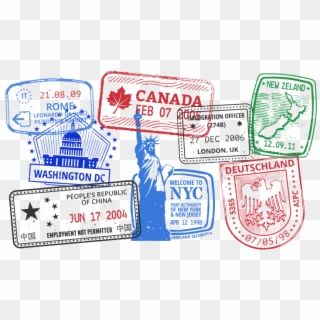 Travel Tips For First Timers Going On International - Passport With Stamps Png, Transparent Png