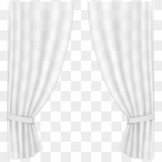 Transparent Curtain White Clip Art Png Image - Free White Curtain Png, Png Download