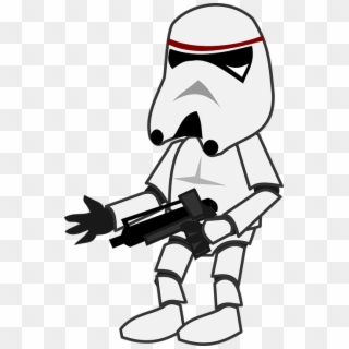 Star Wars Clipart Stormtrooper - Stormtrooper And Darth Vader Cartoon, HD Png Download