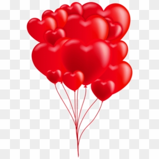 Free Png Download Valentine's Day Heart Balloons Red - Illustration, Transparent Png