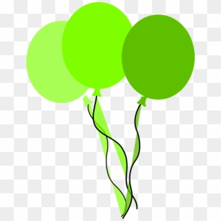 Green Clipart Balloon - Balloons Clip Art Green, HD Png Download