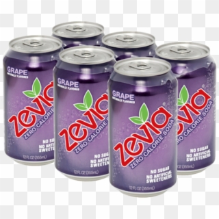 Zevia Zero Calorie Grape Soda - Soft Drink, HD Png Download