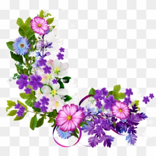 Flower, Ring, Flower Bouquet, Plant, Flora Png Image - Flower Border Png Hd, Transparent Png