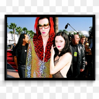 Marilyn Manson Poster - Marilyn Manson And Rose Mcgowan 1998, HD Png Download