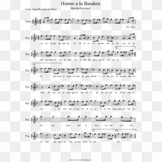 Himno A La Bandera Sheet Music 1 Of 1 Pages - Sheet Music, HD Png Download