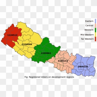 Voters-developmentregion - Development Region Of Nepal, HD Png Download