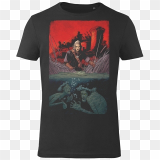 Official Licensed The Witcher T Shirt With The Geralt - Witcher T Shirt Passiflora, HD Png Download