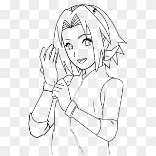 Naruto Shippuden Coloring Pages With Naruto Shippuden - Sakura Haruno Coloring Pages, HD Png Download