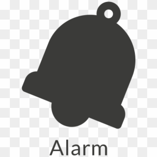Icon Black Text Alarm - Illustration, HD Png Download