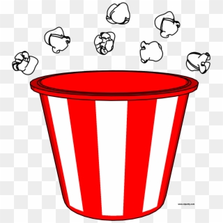 Popcorn Bucket And Pop Clipart Png - Drawing, Transparent Png
