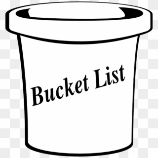 Bucket List Clipart Black And White, HD Png Download