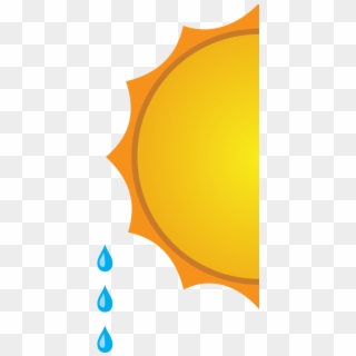Weather Forecast-sunny Showers - Circle, HD Png Download