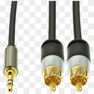 5mm Male To 2-male Rca Adapter - Coaxial Cable, HD Png Download