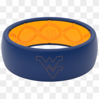 West Virginia Silicone Wedding Ring - Wvu Silicone Ring, HD Png Download