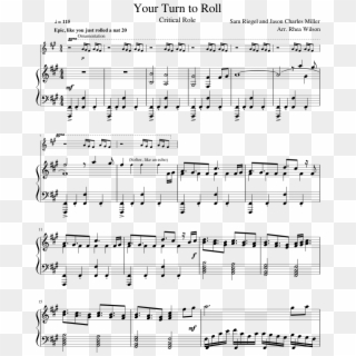 Your Turn To Roll - Critical Role Intro Sheet Music, HD Png Download