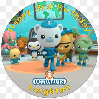 Octonauts Personalised Round Printed Birthday Cake - Octonauts Season 1, HD Png Download