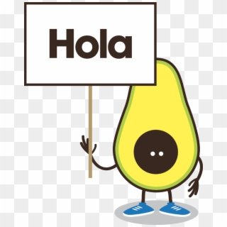 Hola - Avocado Hola, HD Png Download