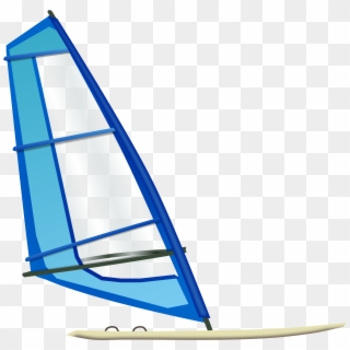 Png Library Library Sail Clipart Wind Surfing - Wind Surfing Board, Transparent Png