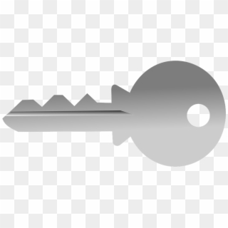 Key Shaded Grey - Key Clip Art Grey, HD Png Download