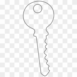 Key Clipart Outline Png - Drawing, Transparent Png