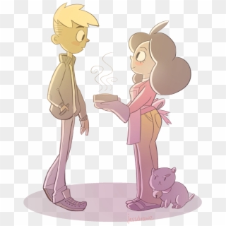 “ Deckard And Bee From The Awesome Bee & Puppycat Youtube - Cartoon, HD Png Download