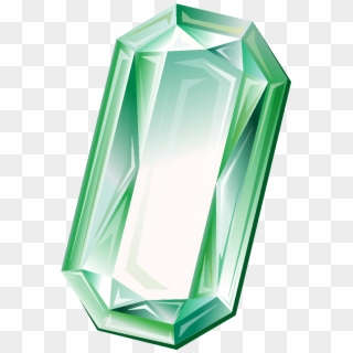 Cartoon Green Geometric Diamond Element - Diamond, HD Png Download