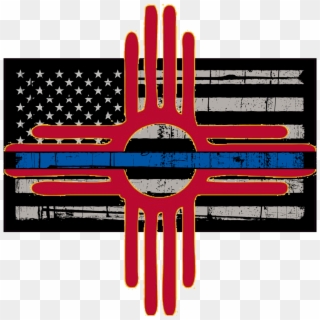 New Mexico Backing The Blue - Police Blue American Flag, HD Png Download
