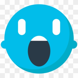 Scream Emoji Text - Circle, HD Png Download