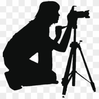 #colormehappy #blackandwhite #photographer #camera - Cameraman Silhouette Png Free, Transparent Png