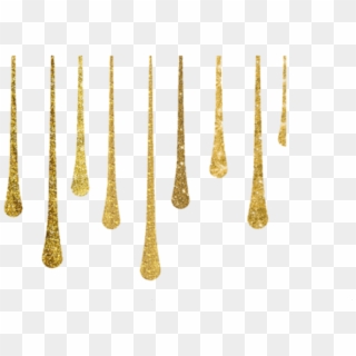 Dripping Gold Png - Gold Glitter Drip, Transparent Png