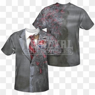 Two Face Burned Suit T-shirt - Kimono, HD Png Download